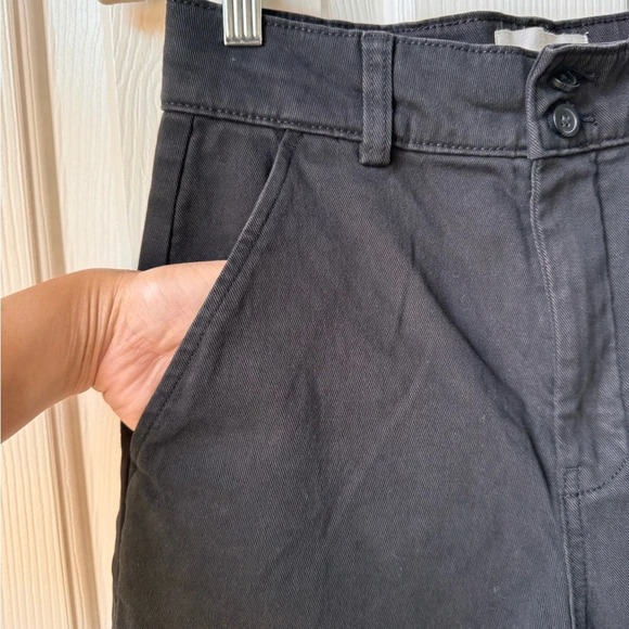 NWT Everlane Bottom Organic Cotton Crop Wide-leg Black size 2 - Picture 8 of 16